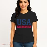 Usa Soccer American Soccer Fan Women's T-Shirt thumb 4