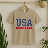 Usa Soccer American Soccer Fan T-Shirt thumb 2