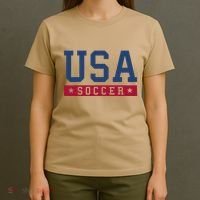 Usa Soccer American Soccer Fan T-Shirt thumb 4