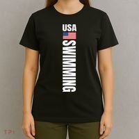 Usa Swimming American Flag Swim Sport Team T-Shirt thumb 4