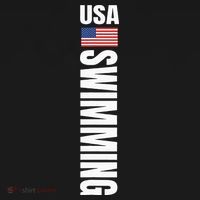 Usa Swimming American Flag Swim Sport Team T-Shirt thumb 7