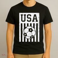 USA Soccer American Flag Soccer Fan T-Shirt thumb 3