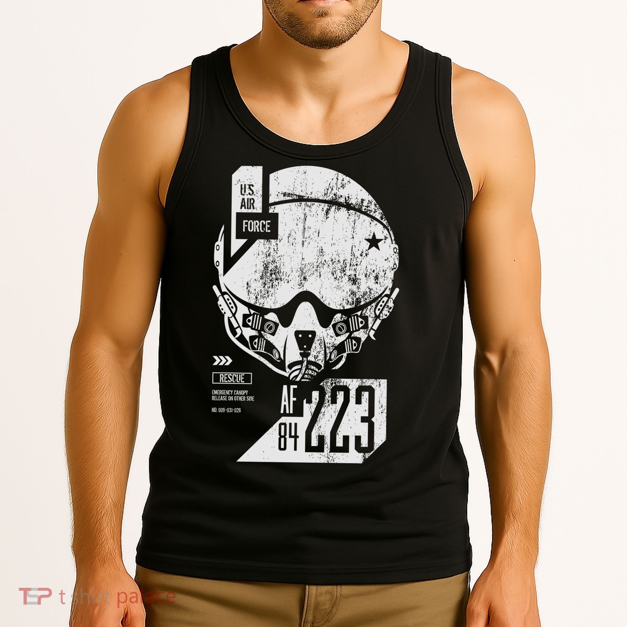 USAF Superior Pilot Helmet  Tank Top