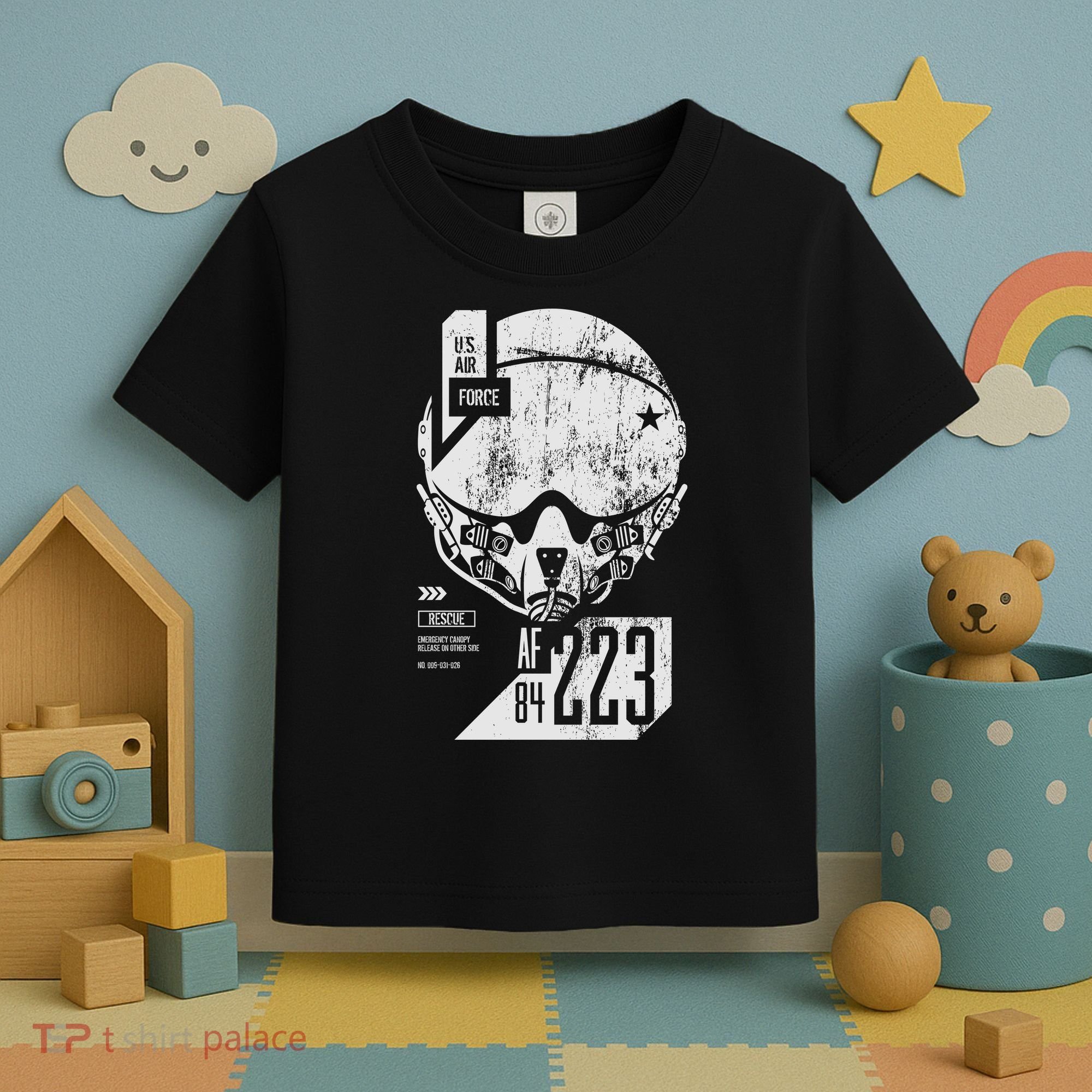 USAF Superior Pilot Helmet  Toddler T-Shirt