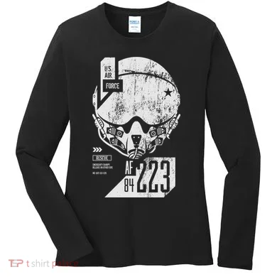 USAF Superior Pilot Helmet  Women's Long Sleeve Shirt