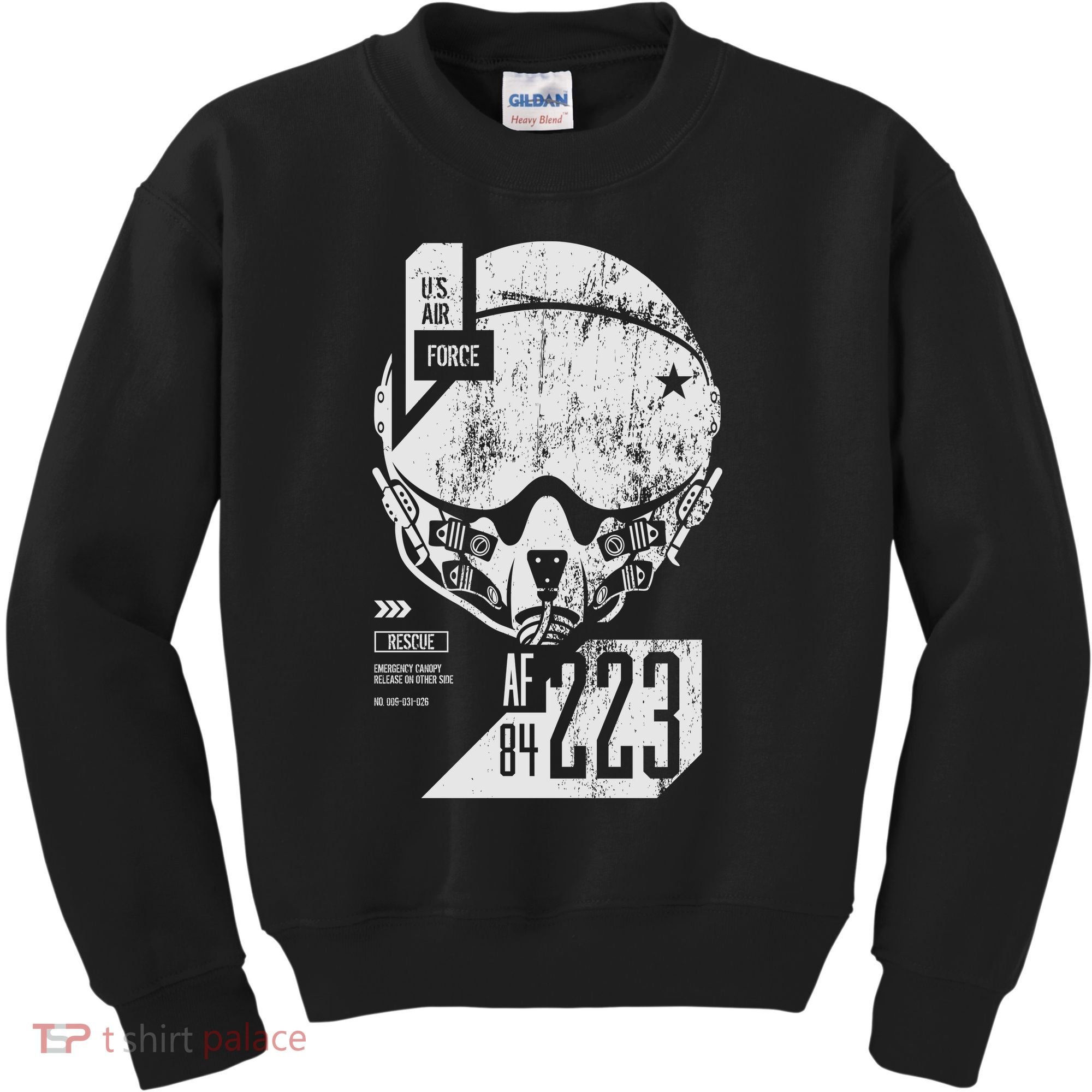 USAF Superior Pilot Helmet  Kids Sweatshirt