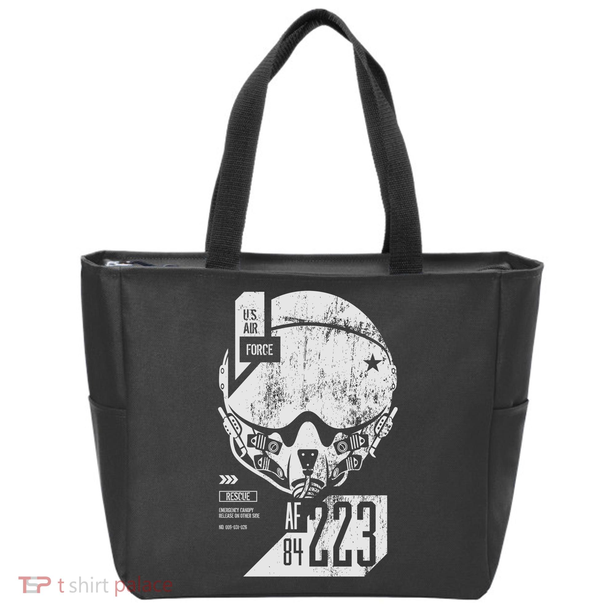USAF Superior Pilot Helmet  Tote Bag