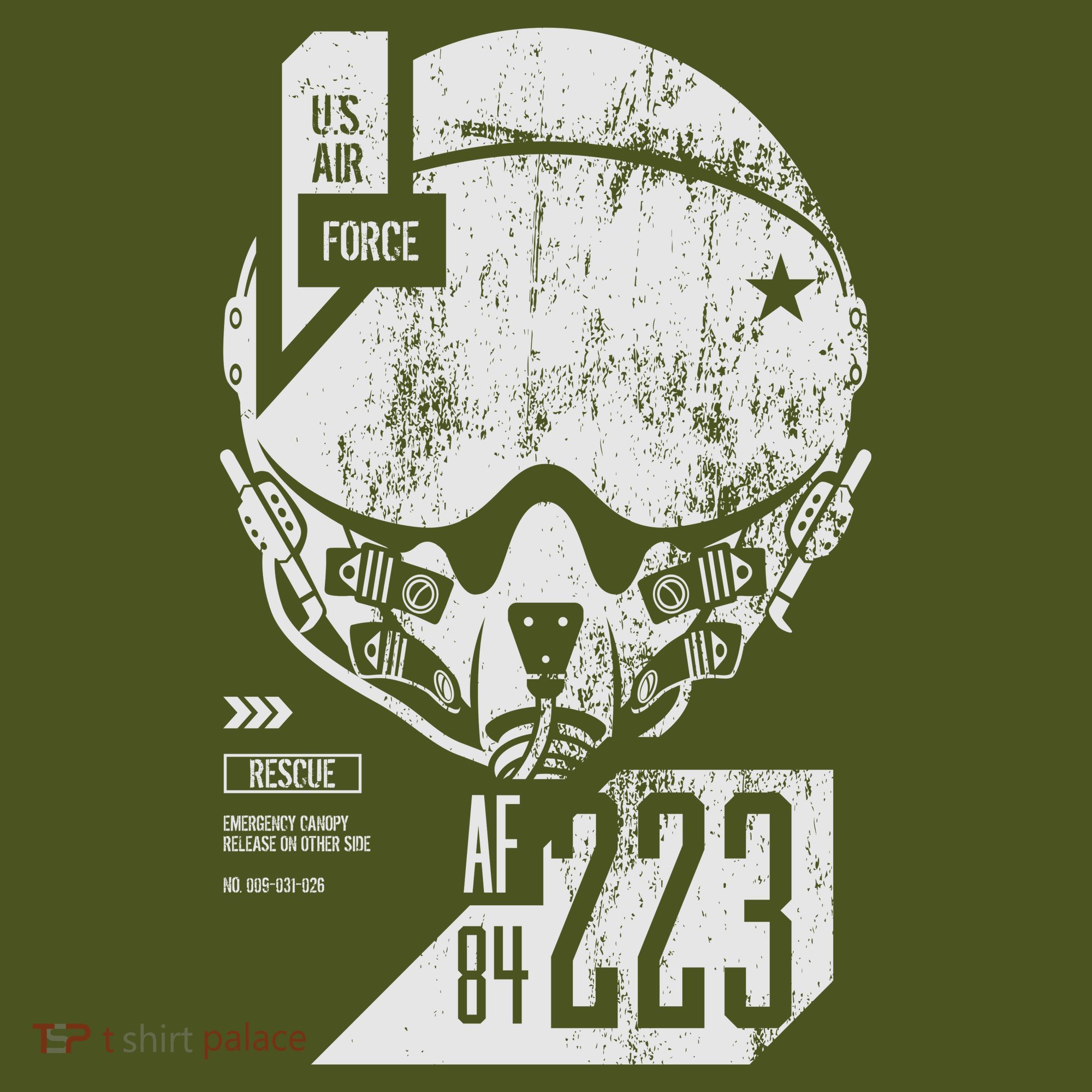 USAF Superior Pilot Helmet  Kids Hoodie