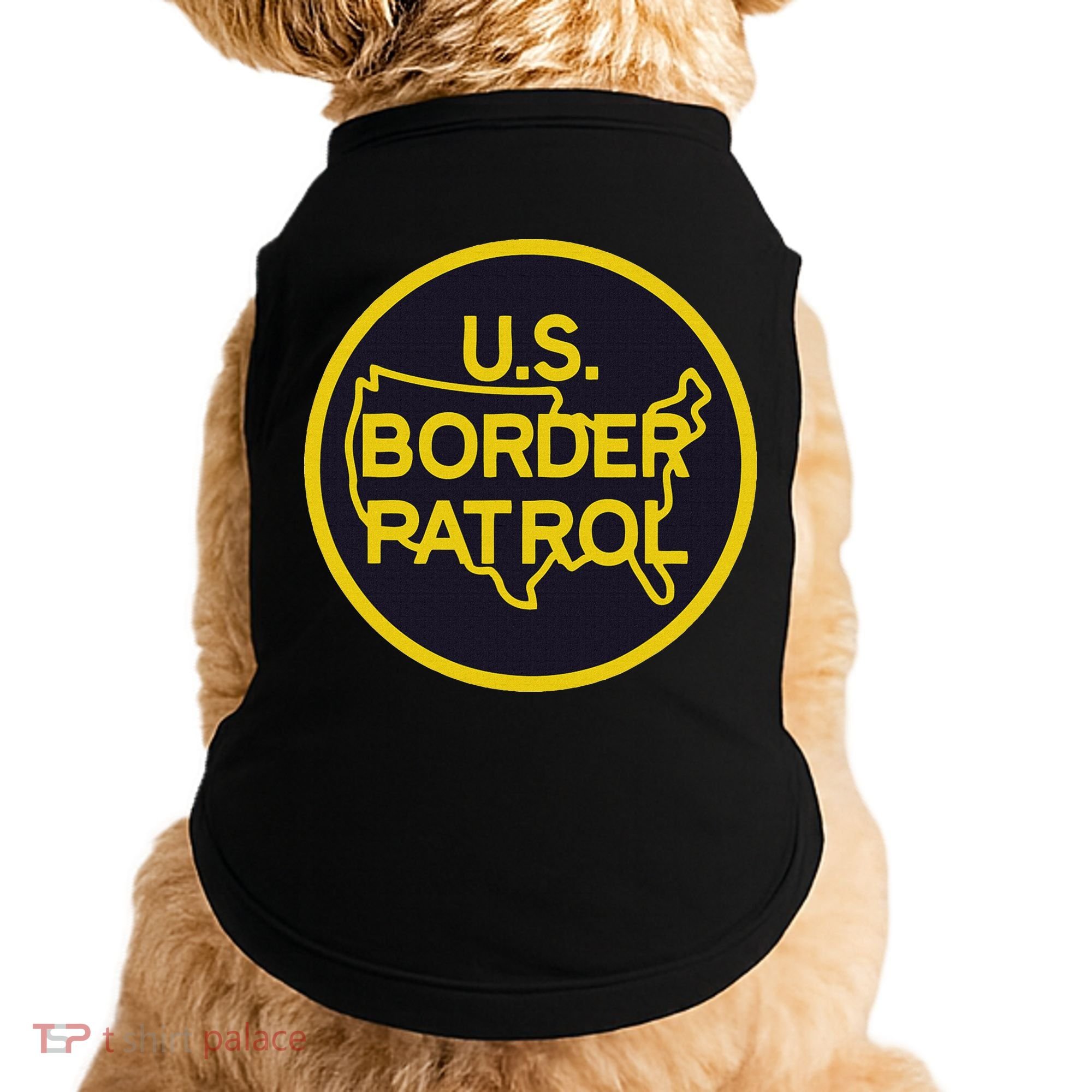 United States Border Patrol Immigration Border Wall Doggie Tank