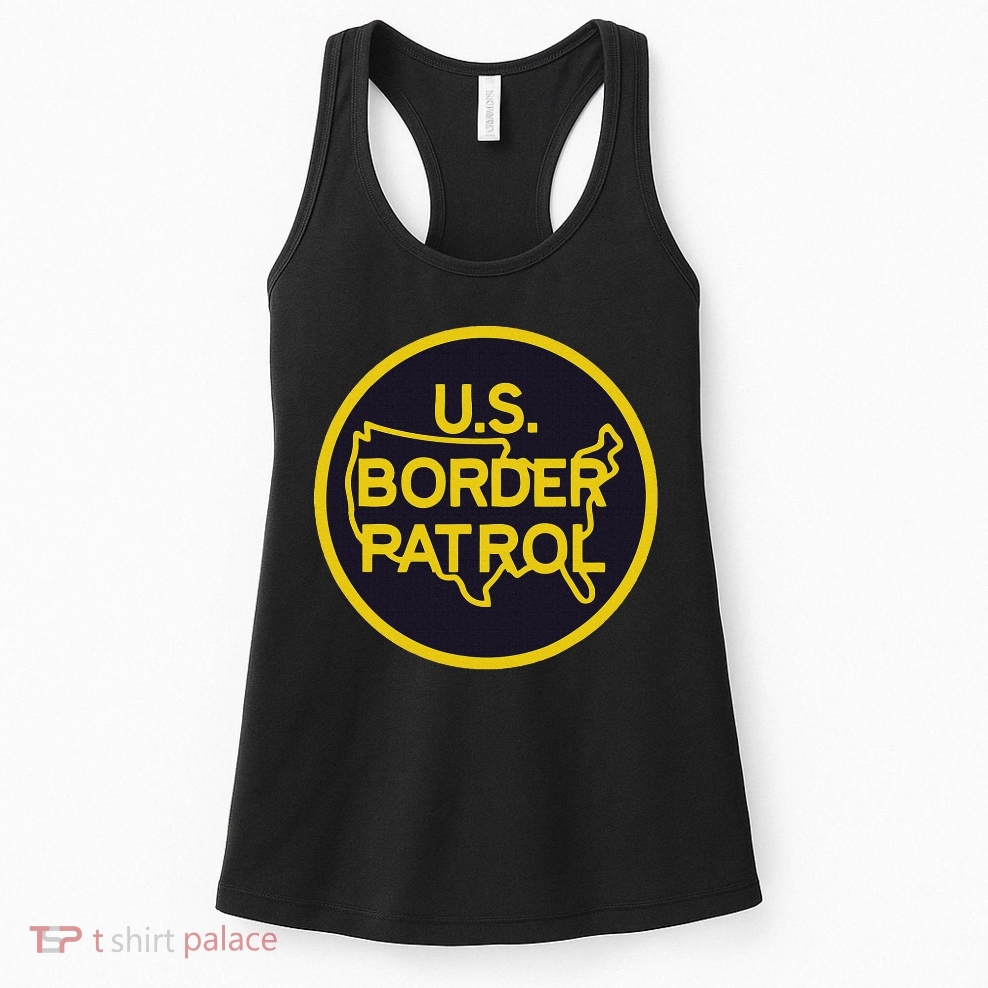 United States Border Patrol Immigration Border Wall Women's Tank Top