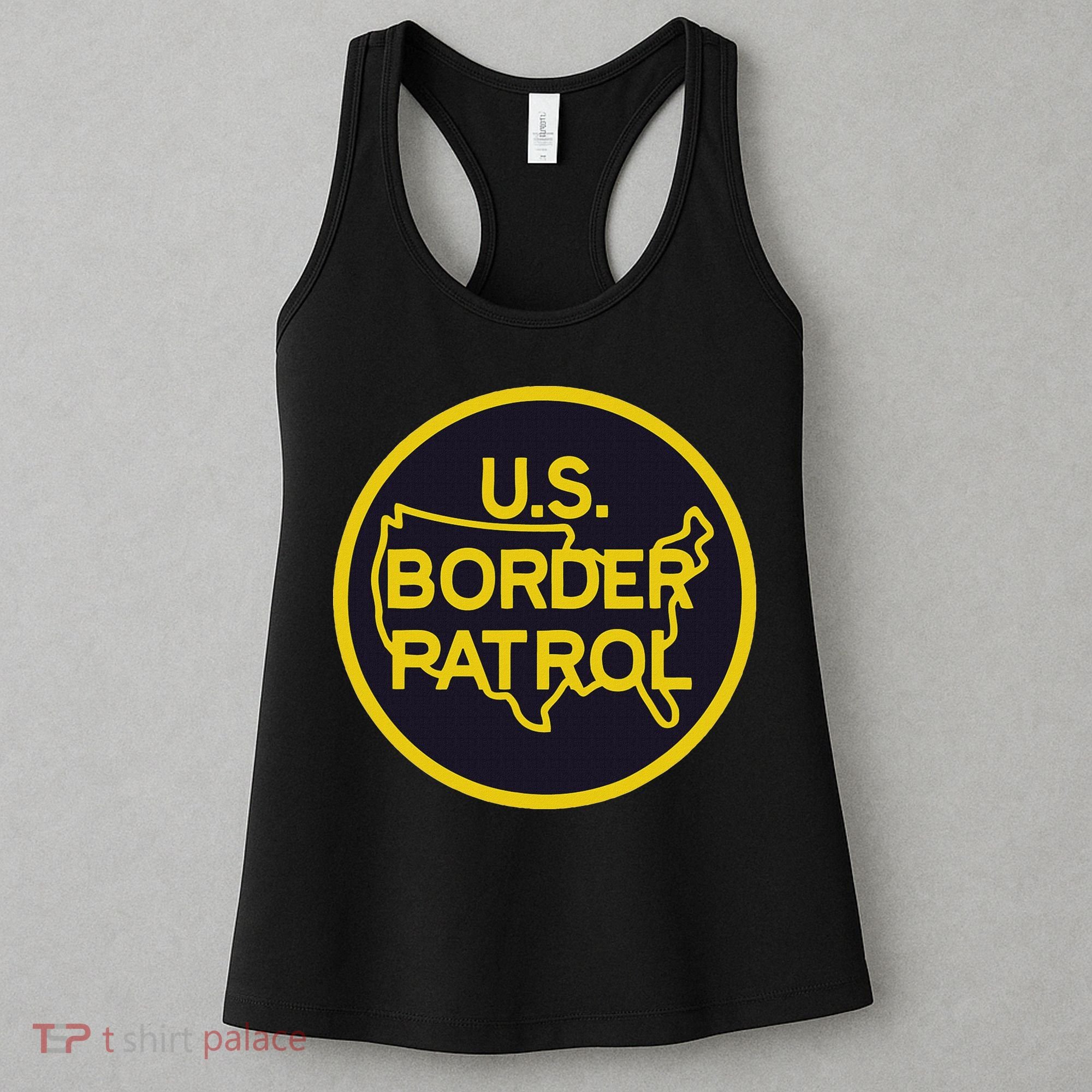 United States Border Patrol Immigration Border Wall Women's Tank Top