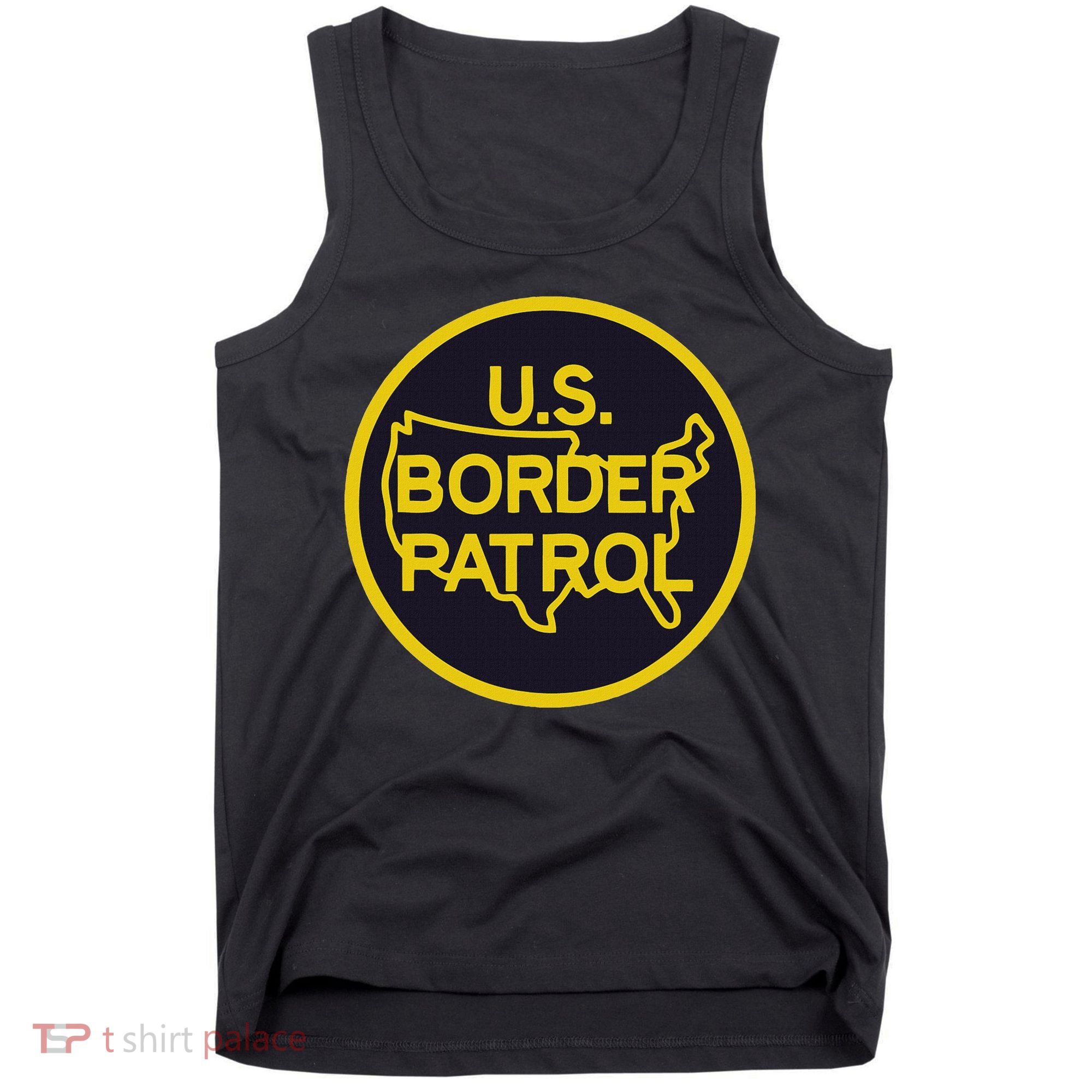 United States Border Patrol Immigration Border Wall Tank Top