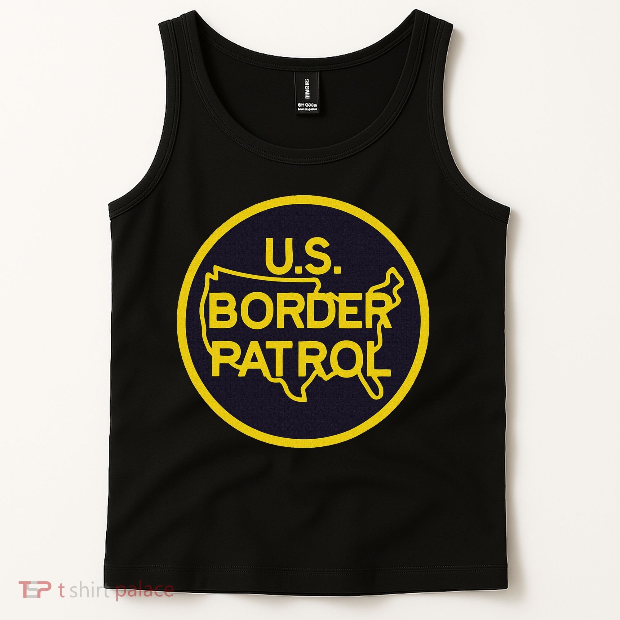 United States Border Patrol Immigration Border Wall Tank Top