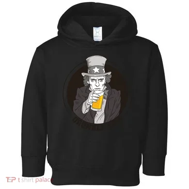 Uncle Sam Beer Toddler Hoodie