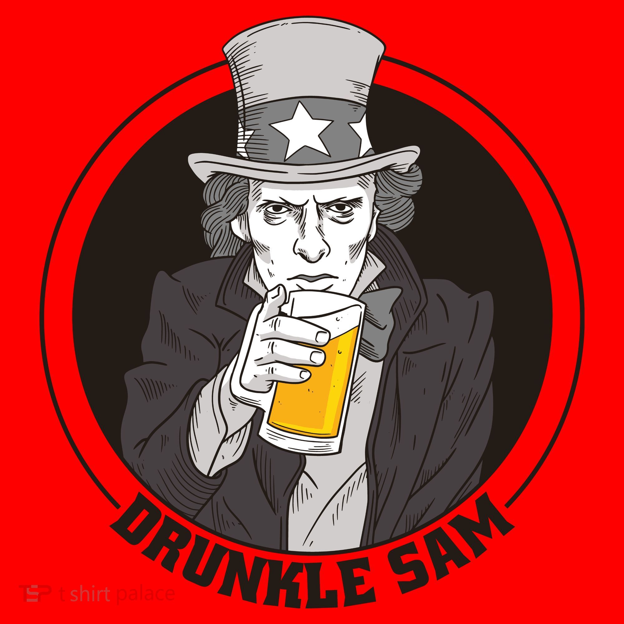 Uncle Sam Beer Santa Hat