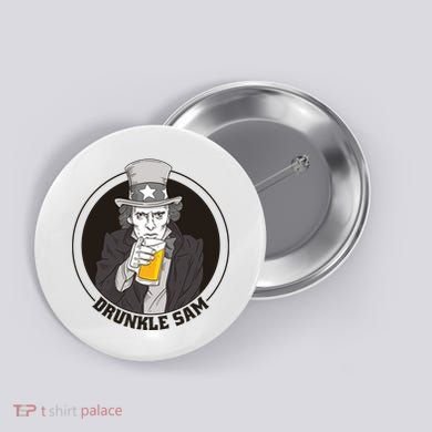 Uncle Sam Beer Button