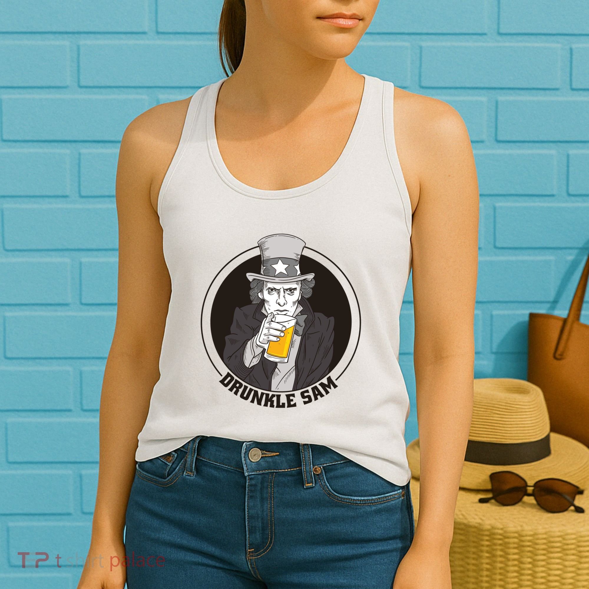 Uncle Sam Beer Women's Tank Top