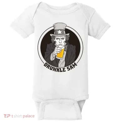 Uncle Sam Beer Baby Bodysuit
