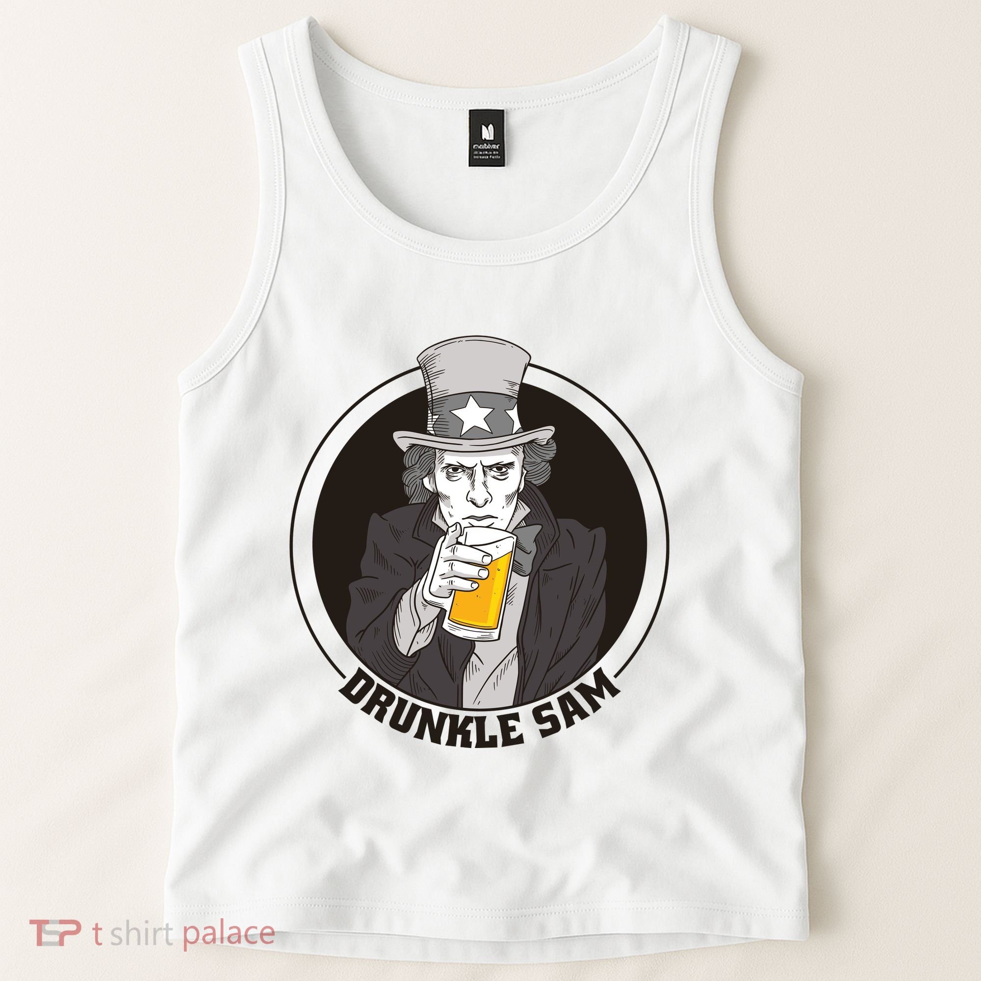 Uncle Sam Beer Tank Top