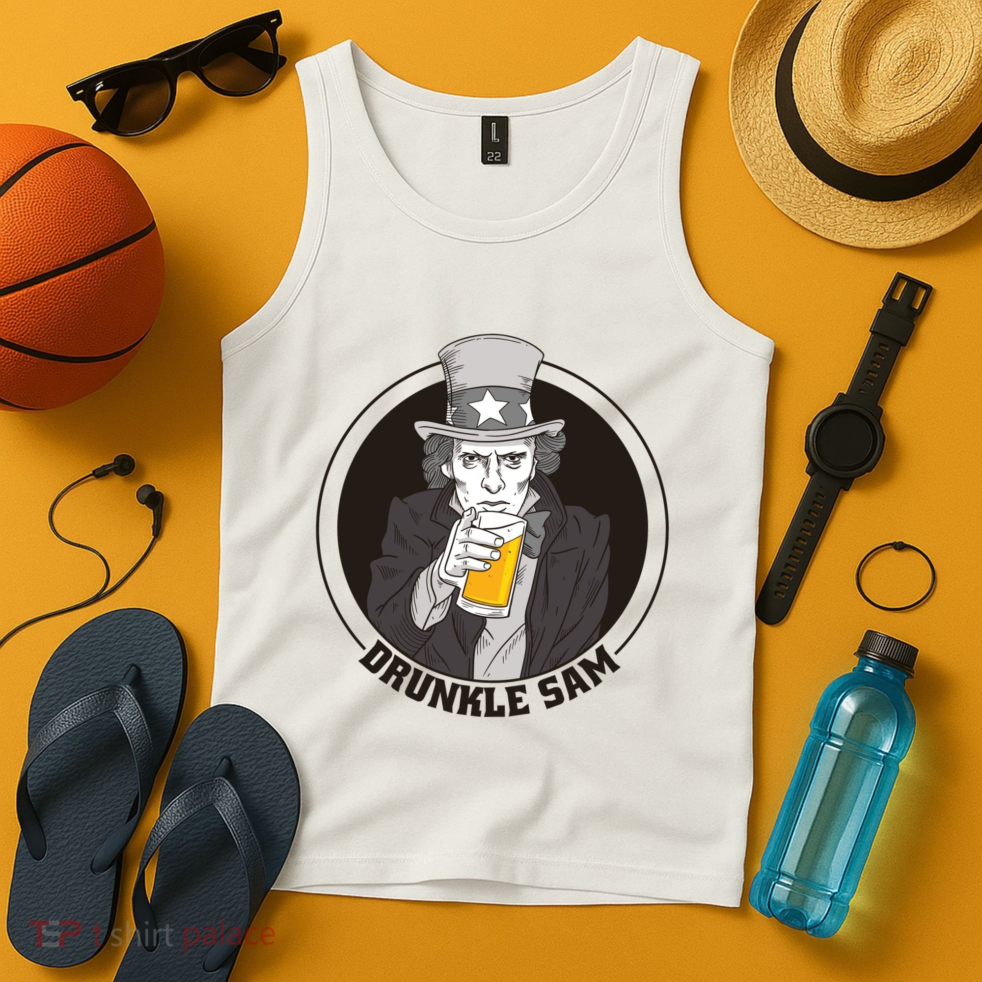 Uncle Sam Beer Tank Top