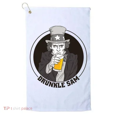 Uncle Sam Beer Golf Towel