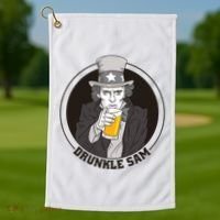 Uncle Sam Beer Golf Towel thumb 1