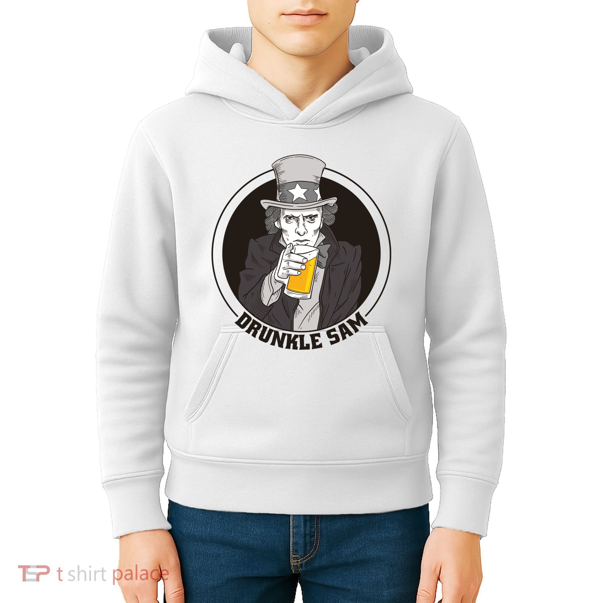 Uncle Sam Beer Kids Hoodie