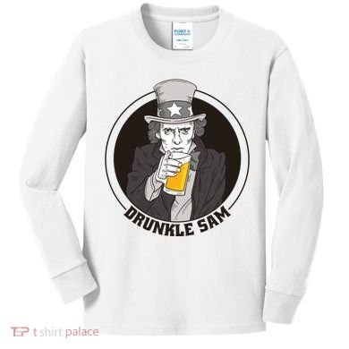 Uncle Sam Beer Kids Long Sleeve Shirt