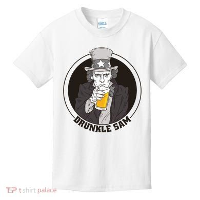 Uncle Sam Beer Kids T-Shirt
