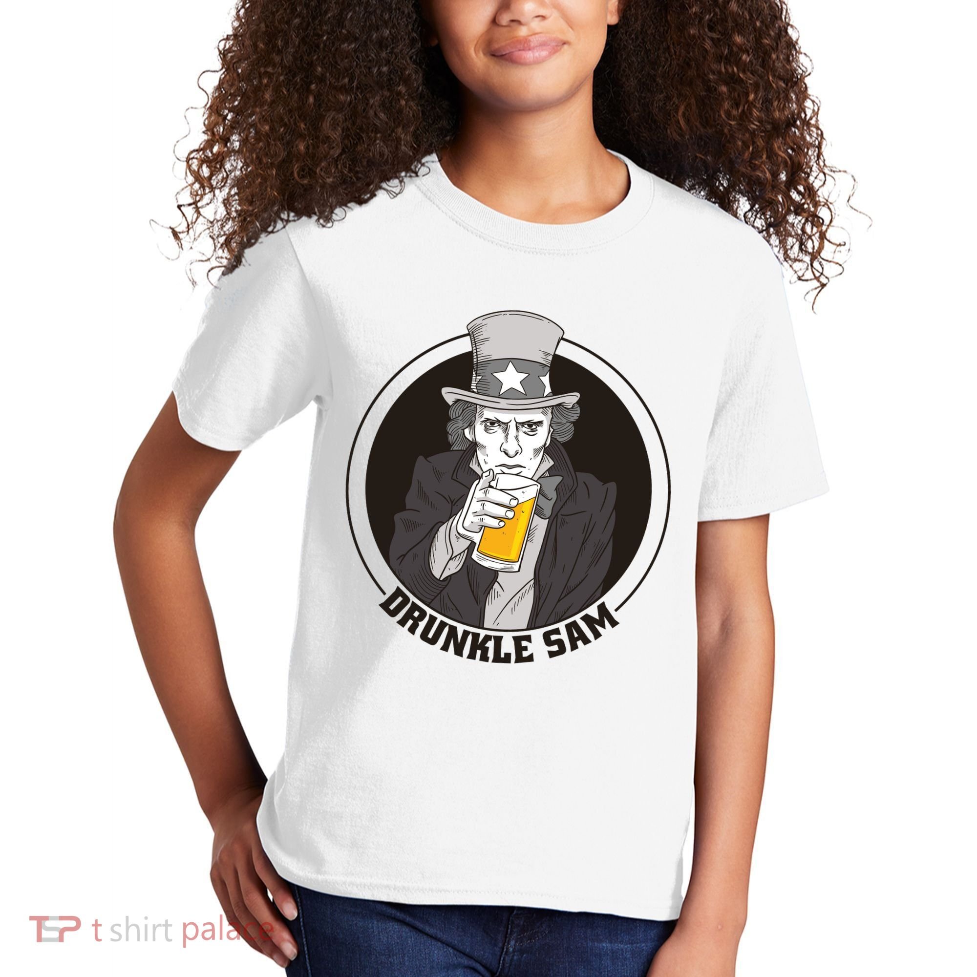 Uncle Sam Beer Kids T-Shirt