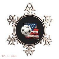Usa Soccer Ball And Flag Ornament thumb 0