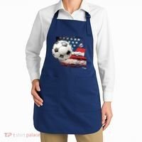 Usa Soccer Ball And Flag Apron thumb 2