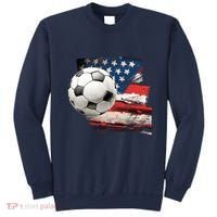 Usa Soccer Ball And Flag Sweatshirt thumb 0