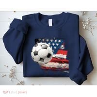 Usa Soccer Ball And Flag Sweatshirt thumb 2
