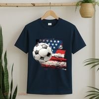 Usa Soccer Ball And Flag T-Shirt thumb 2