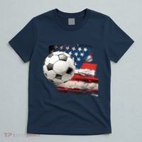 Usa Soccer Ball And Flag T-Shirt thumb 5
