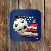 Usa Soccer Ball And Flag Coaster thumb 0