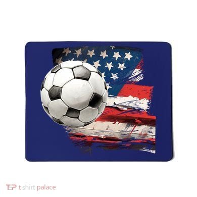 Usa Soccer Ball And Flag Mousepad