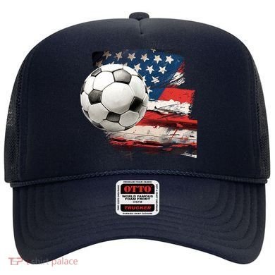 Usa Soccer Ball And Flag Hat
