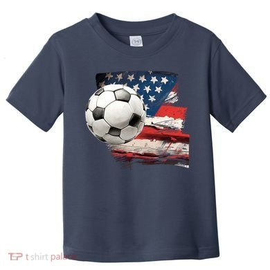 Usa Soccer Ball And Flag Toddler T-Shirt