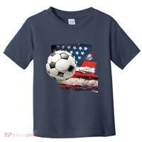 Usa Soccer Ball And Flag Toddler T-Shirt thumb 0