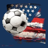 Usa Soccer Ball And Flag Visor thumb 3