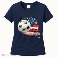 Usa Soccer Ball And Flag Women's T-Shirt thumb 0