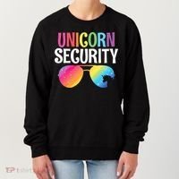 Unicorn Security Birthday Family Halloween Costume Mom Dad Women's Sweatshirt thumb 0