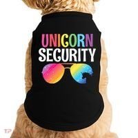 Unicorn Security Birthday Family Halloween Costume Mom Dad Doggie Tank thumb 0