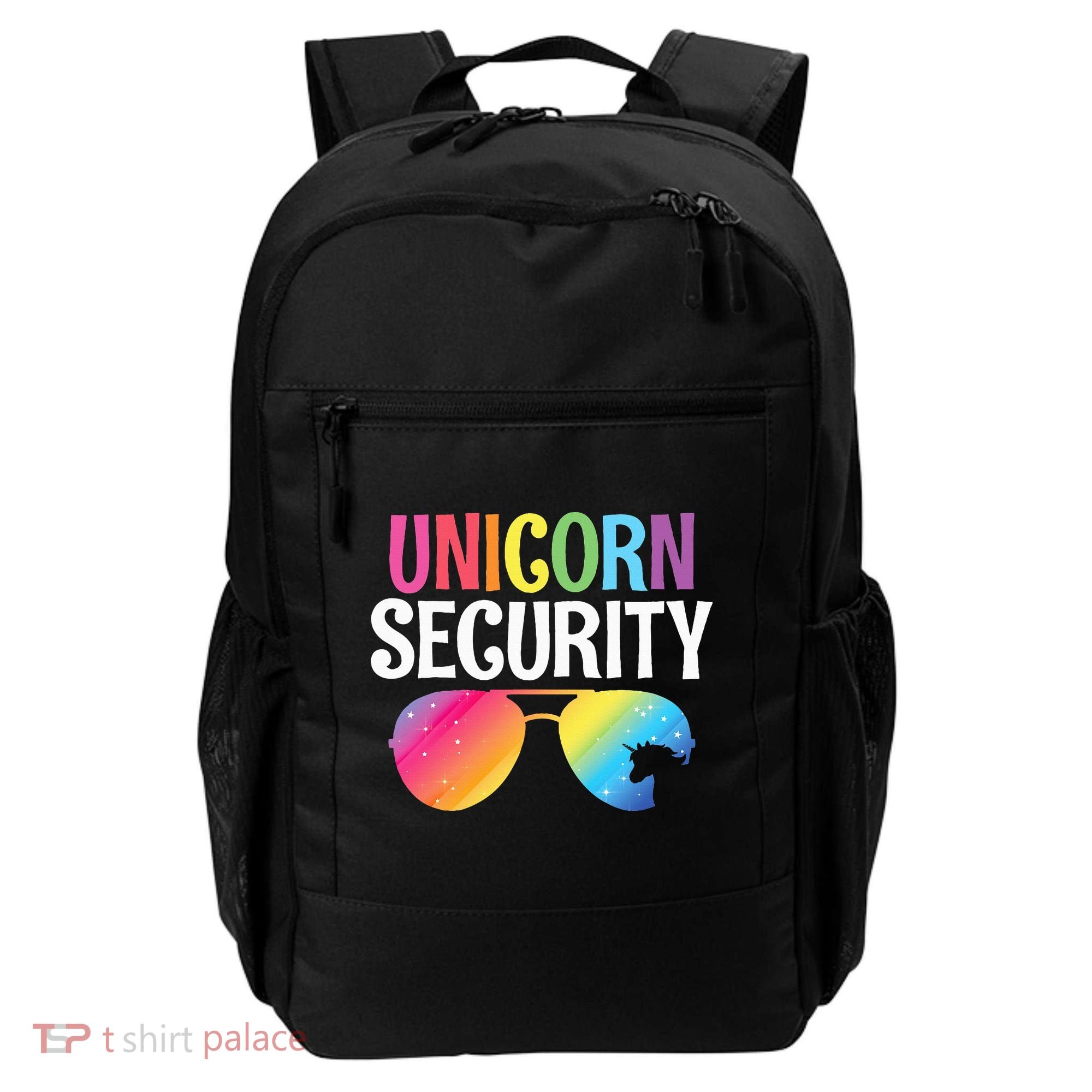 Unicorn Security Birthday Family Halloween Costume Mom Dad Backpack