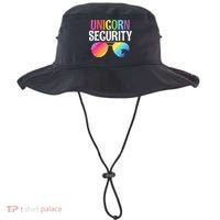 Unicorn Security Birthday Family Halloween Costume Mom Dad Bucket Hat thumb 0