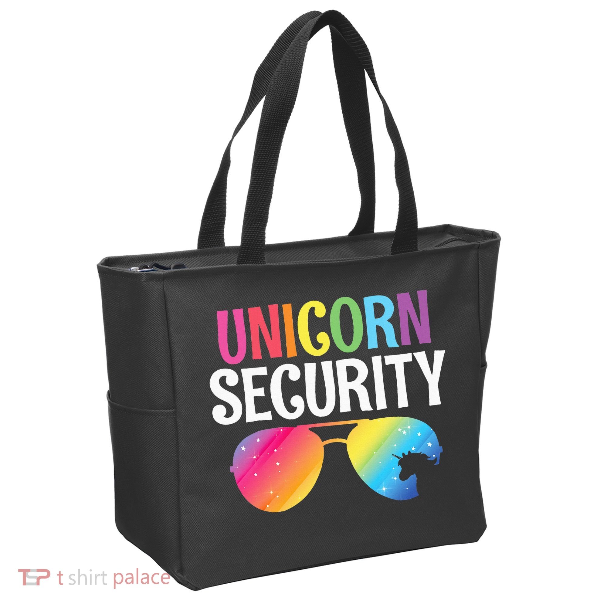 Unicorn Security Birthday Family Halloween Costume Mom Dad Tote Bag