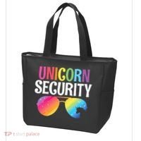 Unicorn Security Birthday Family Halloween Costume Mom Dad Tote Bag thumb 3