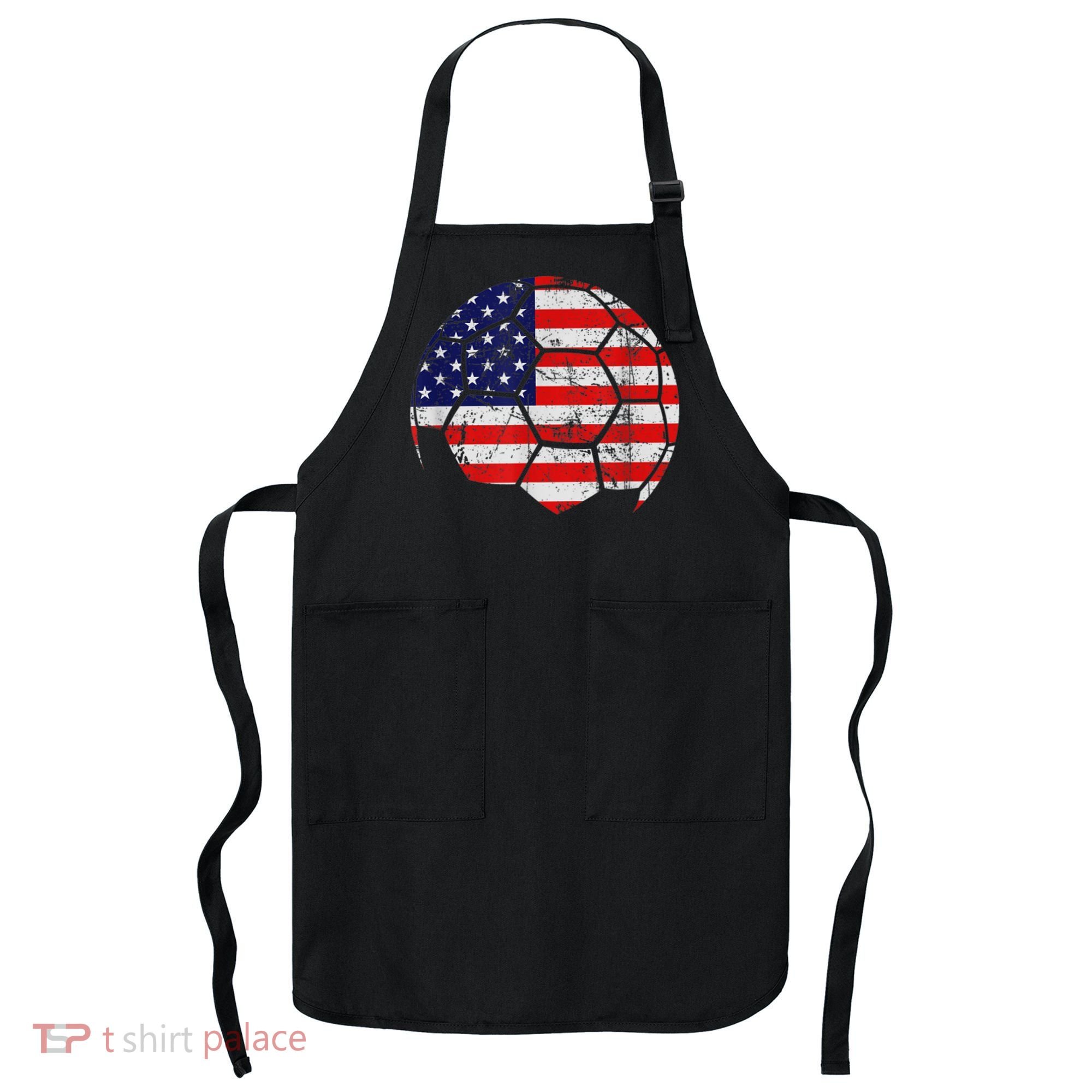 USA Soccer Ball Flag Jersey Apron